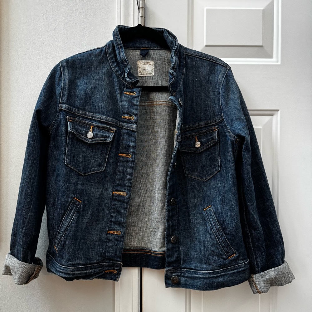 J. Crew Dark Blue Denim Jacket